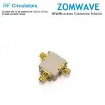 Circulator with 10 dB lsolation from 6 GHz to 18 GHz, 30 Watts and SMA Female