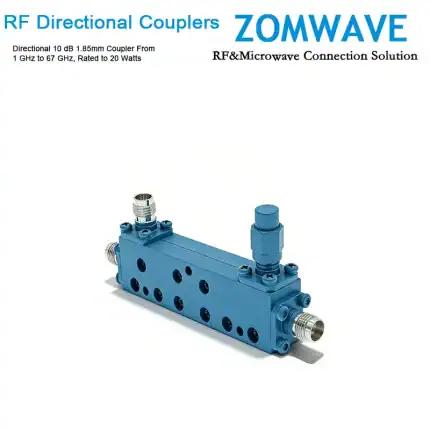 Directional 10 dB 1.85mm Coupler From 1 GHz to 67 GHz, Rated to 20 Watts