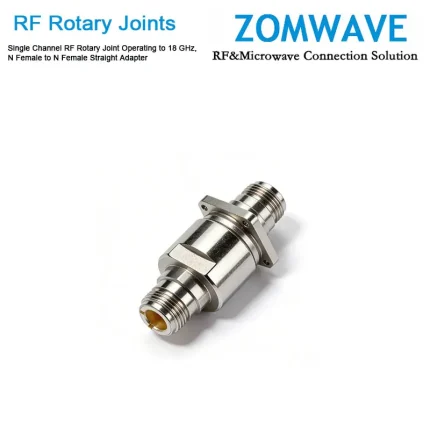 Single Channel RF Rotary Joint Operating to 18 GHz, N Female to N Female Straight Adapter