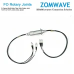 2-Channel Multi Mode Fiber Optic Rotary Joint, FC PC to FC PC, 2mm Armor Jacket