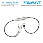 2-Channel Single Mode Fiber Optic Rotary Joint, FC PC to FC PC, 2mm Armor Jacket