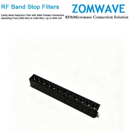 cavity-band-rejection-filter-with-sma-female-connectors-operating-from-2300-mhz-to-2400-mhz-up-to-30w-cw