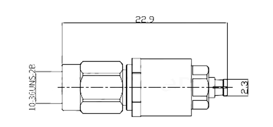 SSMA Male to Mini SMP (SMPM/GPPO) Female Stainless Steel Adapter, 40GHz