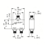 2 Way 2.92mm Power Divider from 18 GHz to 40 GHz Rated at 20 Watts_CAD
