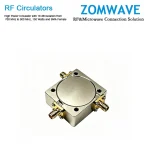 High Power Circulator with 18 dB lsolation from 700 MHz to 900 MHz, 150 Watts and SMA Female