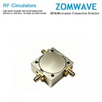 High Power Circulator with 20 dB lsolation from 800 MHz to 1000 MHz, 150 Watts and SMA Female