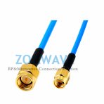 SMA Male to SSMA Male, Formable .086''_RG405 Cable, 12GHz