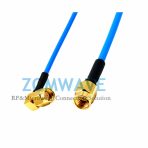 SMA Male to SSMA Male Right Angle, Flexible .086''_SS405 Cable, 12GHz