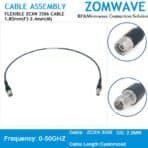 1.85mm Female to 2.4mm Male, Flexible ZCXN 3506 Cable, 50GHz