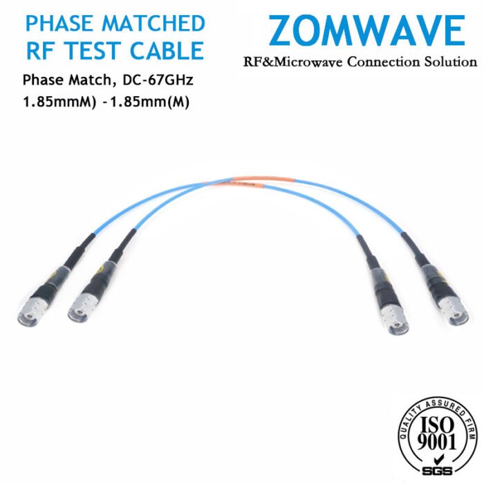 1.85mm Male to 1.85mm Male Phase Matched Cable Assembly,Low Loss Phase-Stable,67
