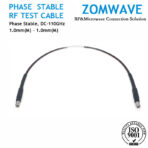 1.0mm Male to 1.0mm Male Mircrowave Test Cable, Low Loss Phase-Stable, 110GHz