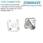 2.4mm Female Terminal, 4 hole Flange with .340 inch Hole Sapcing,1.5mm pin, 50gh