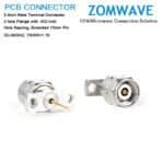 2.4mm Male Terminal, 2 hole Flange with .402 inch Hole Sapcing, 10mm Pin, 50G