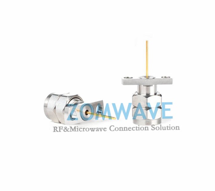 2.4mm Male Terminal, 2 hole Flange with .402 inch Hole Sapcing, 10mm Pin, 50G