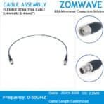 2.4mm Male to 2.4mm Female, Flexible ZCXN 3506 Cable, 50GHz