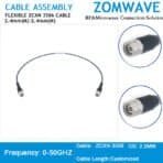 2.4mm Male to 2.4mm Male, Flexible ZCXN 3506 Cable, 50GHz