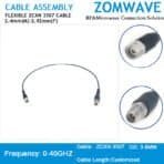 2.4mm Male to 2.92mm Female, Flexible ZCXN 3507 Cable, 40GHz