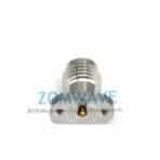 2.92mm Female Solderless Compression Mount(Microstrip), 2 hole Flange with .282