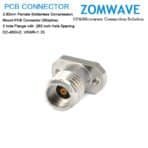 2.92mm Female Solderless Compression Mount(Stripline), 2 hole Flange with .282