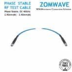 2.92mm Male to 2.92mm Male Mircrowave Test Cable, Low Loss Phase-Stable, 40GHz
