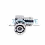 BNC Male to BNC Female Right Angle Adapter, 4GHz