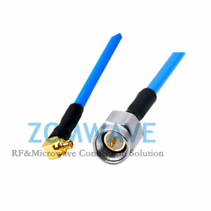 Mini SMP(GPPO) Female Right Angle to SMA Male, Flexible .086''_SS405, 18Ghz