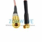 MMCX Female to MMCX Female Right Angle, RG316 Cable, 6GHz