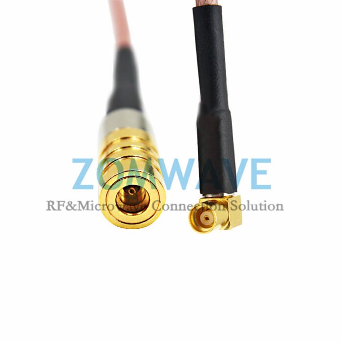MMCX Female to MMCX Female Right Angle, RG316 Cable, 6GHz
