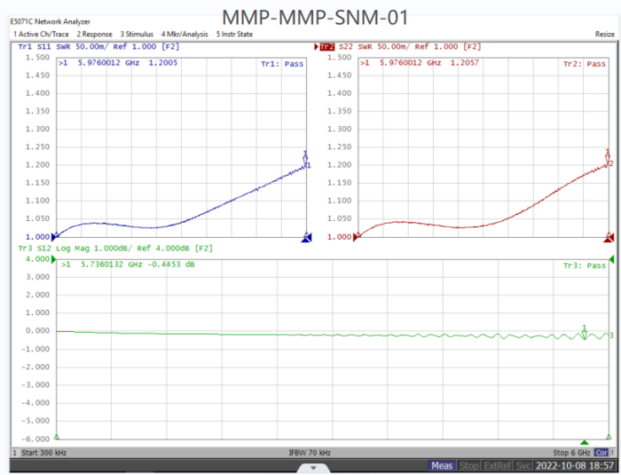 MMCX Male to MMCX Male Adapter,6GHZ