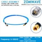 Mini SMP(GPPO) Male to SMA Male.Flexible .086_SS405 Cable,18GHz