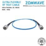 N Male to N Male Ultra Flexible RF Test Cable, Low Loss Phase-Stable, 18GHZ