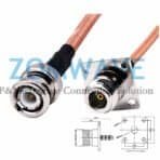 N Type Female 4 hole Flange to BNC Male, RG142 Cable, 4GHz