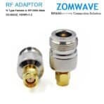 N Type Female to RP-SMA Male Adapter, 6GHz