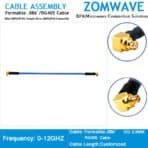 Mini SMP(GPPO) Female to SMP(GPO) Female, Formable .086''_RG405 Cable, 12GHz