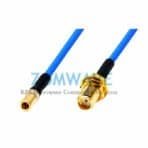 SMA Female Bulkhead to SSMB Female, Formable .086''_RG405 Cable, 3GHz