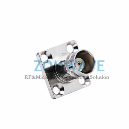 SMA Female to BNC Female 4 holeFlange Adapter, 4GHz