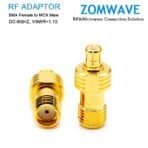 SMA Female to MCX Male Adapter, 6GHz