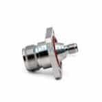 SMA Female to N Type Female Waterproof Adapter, 4 Hole Flange 11GHZ