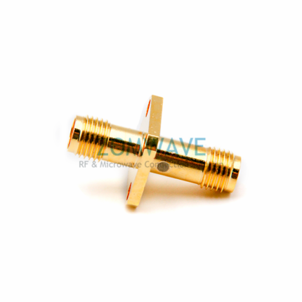 SMA Female to SMA Female Adapter4-hole Flange, 6GHz