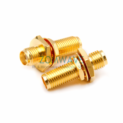 SMA Female to SMA Female Bulkhead Waterproof Adapter, 22.1mm Length,6GHZ