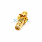 SMA Female to SMA Female Bulkhead Waterproof Adapter, 24mm Length,6GHZ