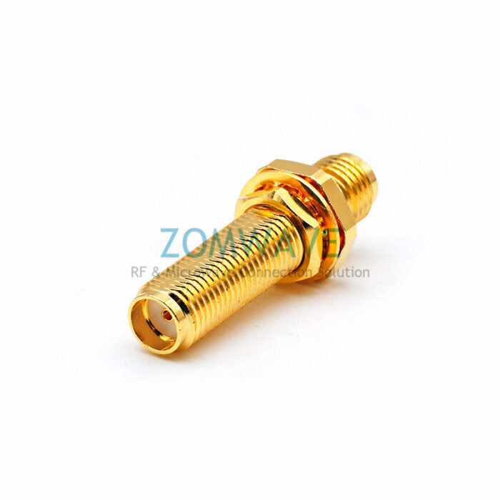 SMA Female to SMA Female Bulkhead Waterproof Adapter, 375mm Length,18GHZ