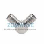SMA Female to SMA Female Right Angle Adapter, Stainless Steel,26.5GHZ