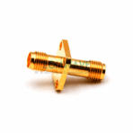 SMA Female to SMA Female Waterproof Adapter, 4-hole Flange 6GHZ