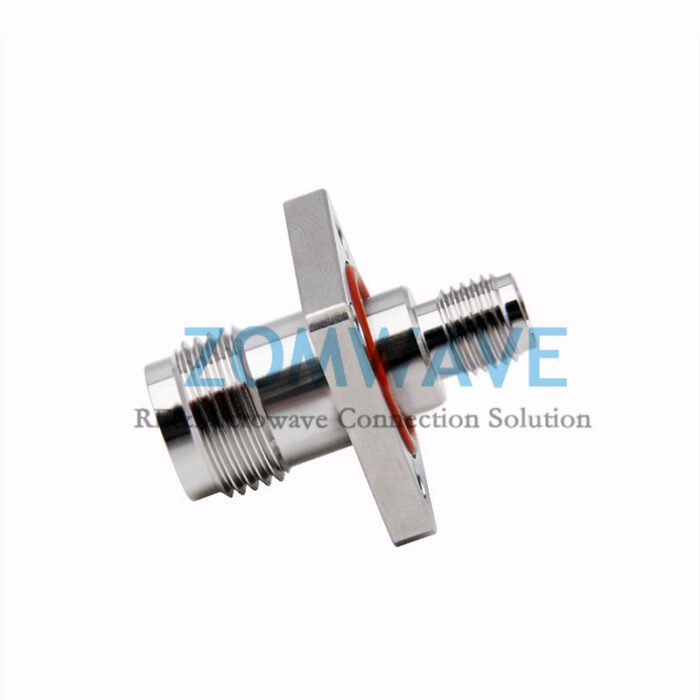 SMA Female to TNC Female 4 holeFlange Waterproof Adapter, 6GHz