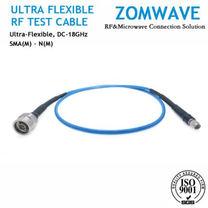 SMA Male to N Type Male Ultra Flexible RF Test Cable,Low Loss Phase-Stable,18GHZ
