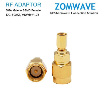 SMA Male to SSMC Female Adapter,6GHZ