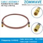 SMC Plug to SMB Plug, RG316 Cable, 4GHz