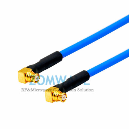 SMP(GPO) Female RA to SMP(GPO) Female Right Angle, Formable .086'' RG405, 9GHZ