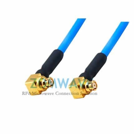 SMP(GPO) Female RA to SMP(GPO)Female RA, Flexible .086_ SS405Cable, 18GHZ
